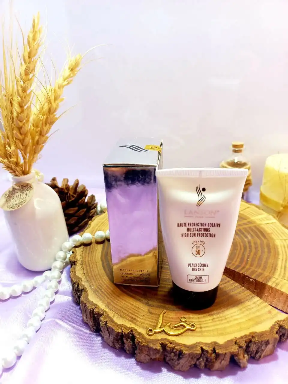 کرم ضد آفتاب لانسون اصلی درجه یک spf50 مخصوص آقایان ساخت فرانسه