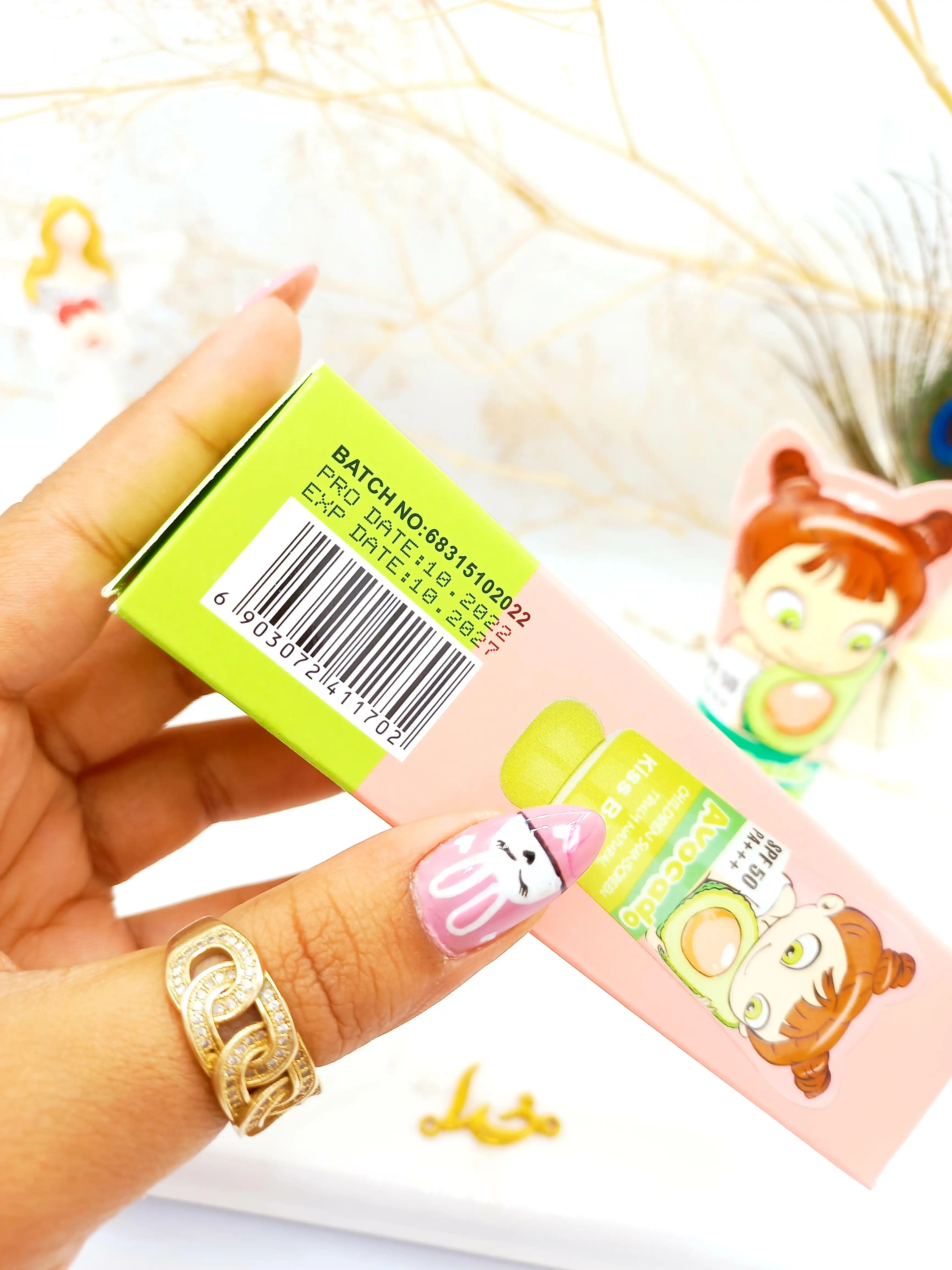 ضد آفتاب آووکادو بچه SPF50 برند کیس بیوتی KISS BEAUTY کد 68315102022