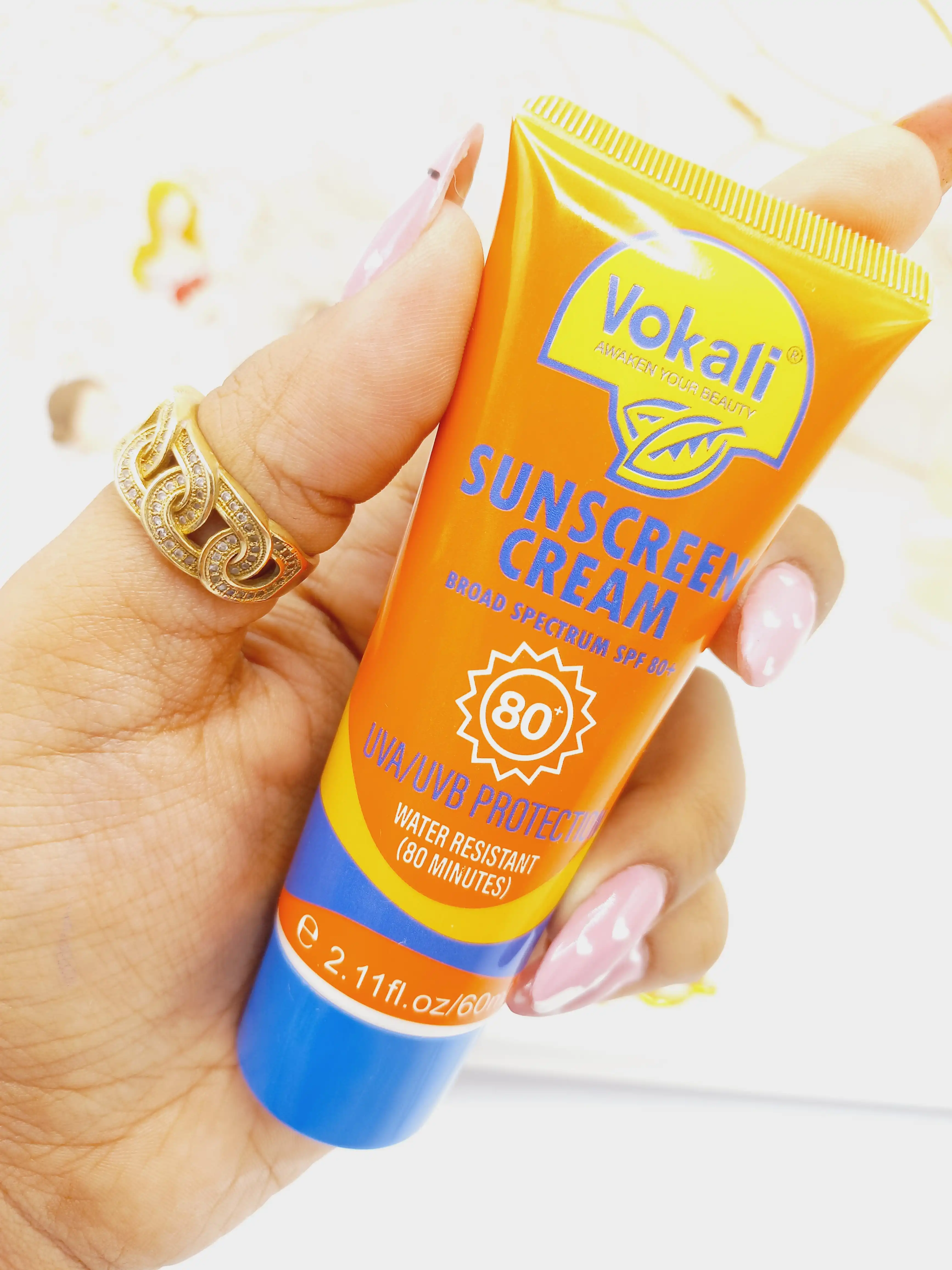 ضدآفتاب وکالی سان کرمVokali Spf 80 کد cx7253
