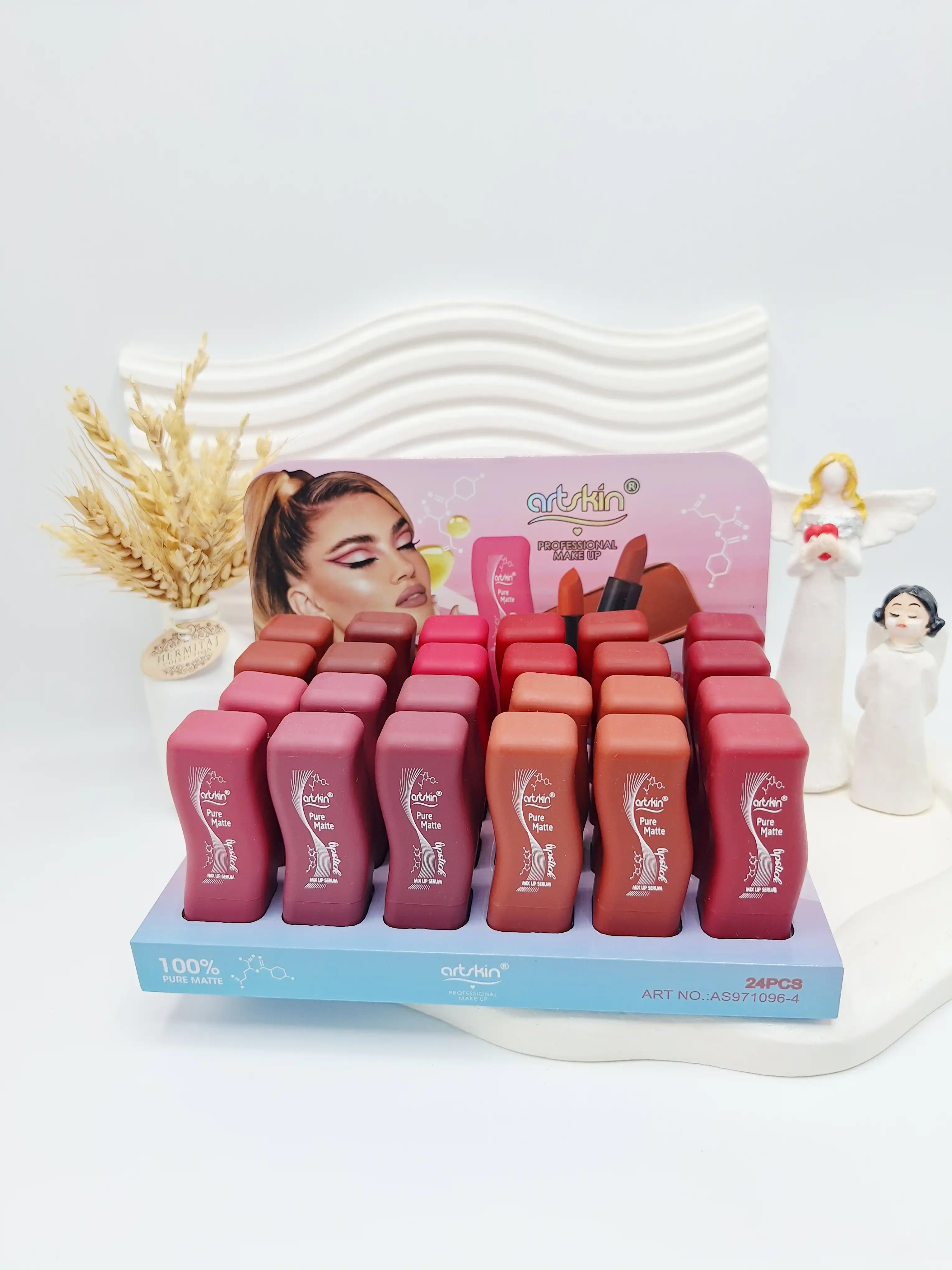 پک 6 تایی رژ جامد ضدآب مات آرت اسکین Art Skin کد AS971096
