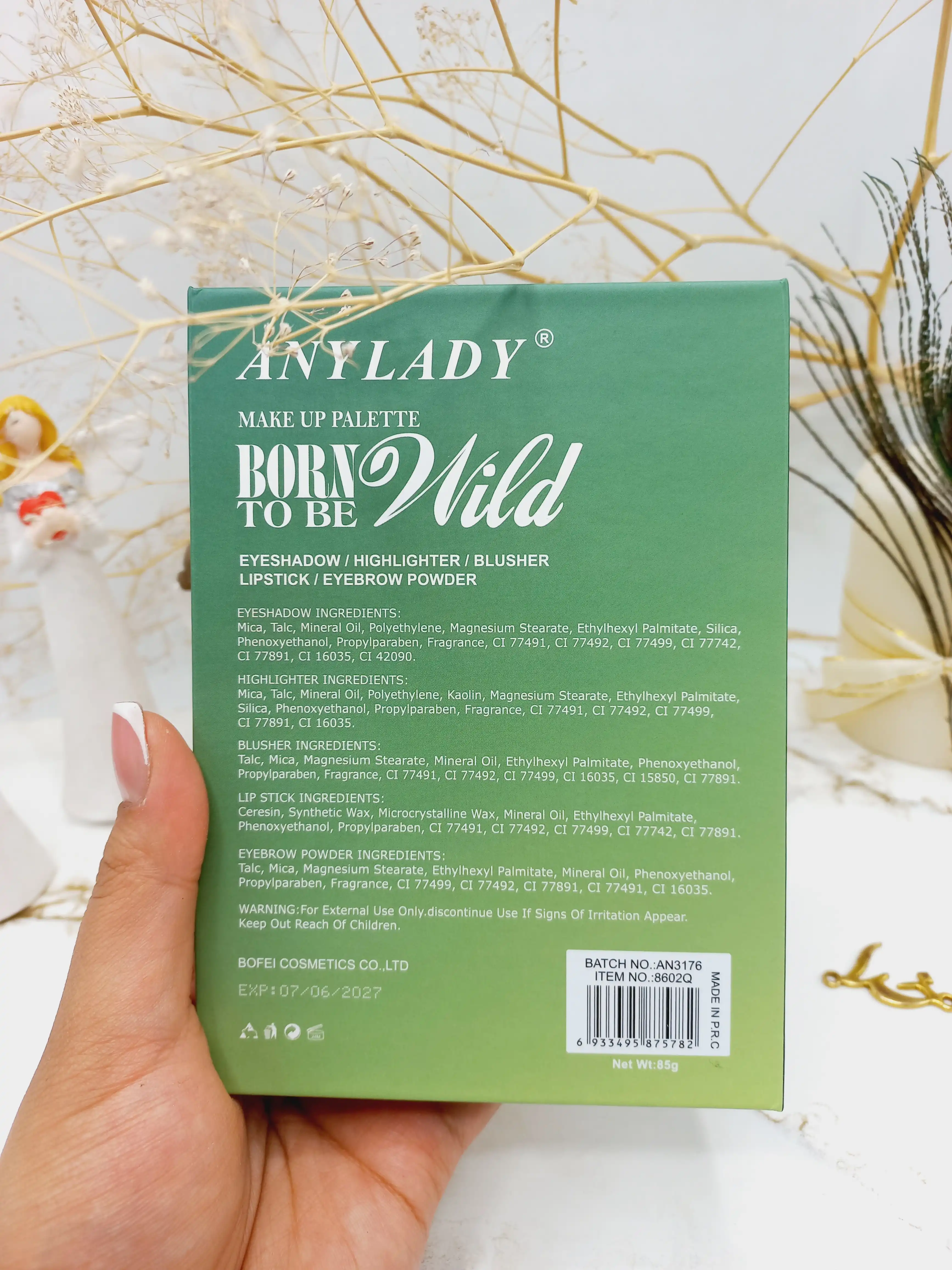 پالت سایه آنالیدی طرح پلنگ ANYLADY کد 8602Q