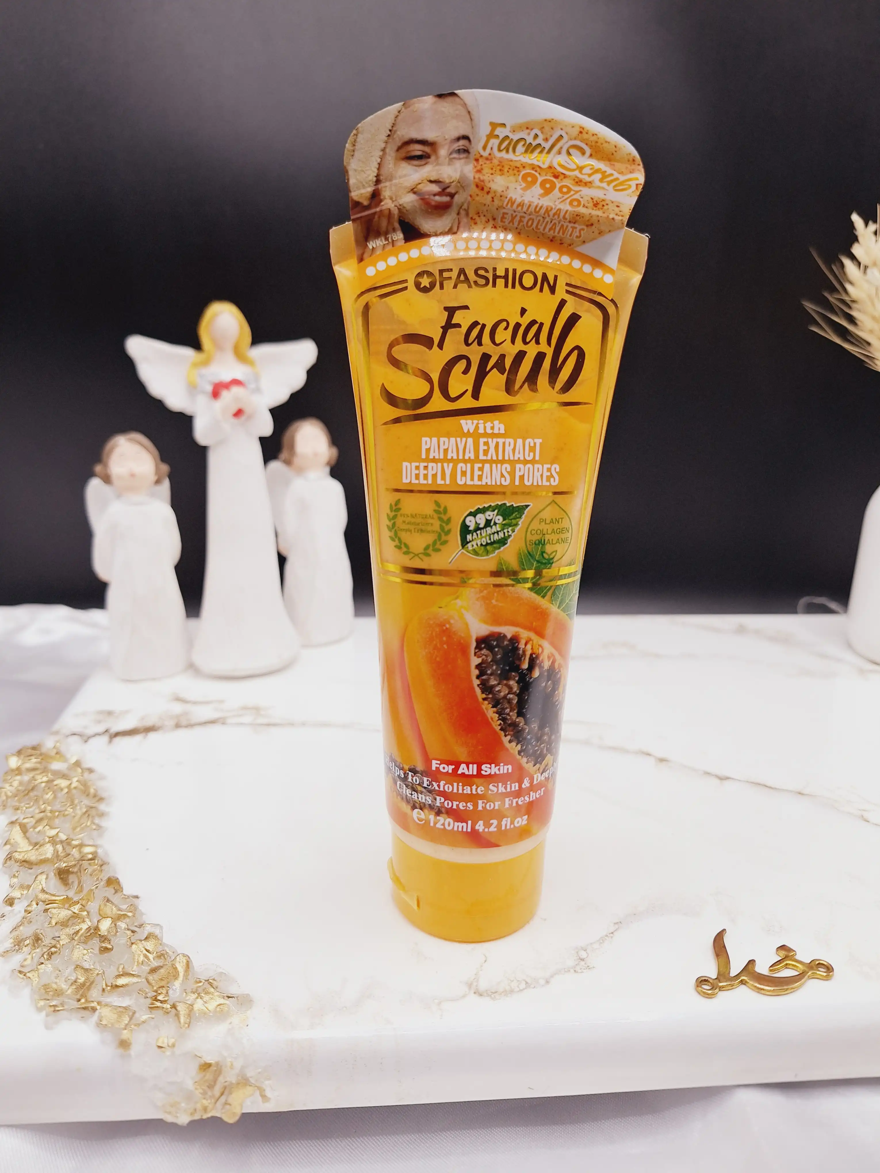 اسکراب و لایه بردار حرفه ای کوچک کننده منافذ رایحه پاپایا وکالی کد WKL785