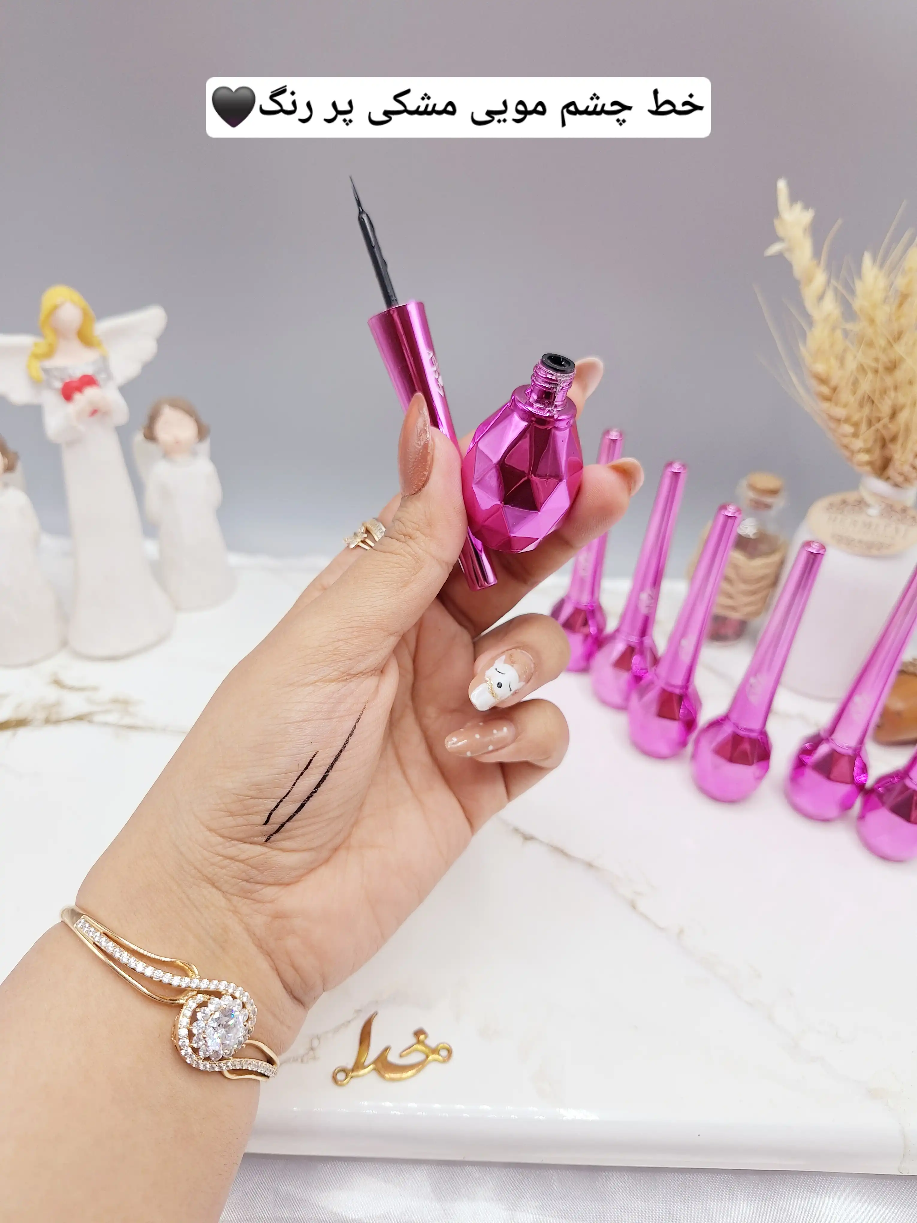 خط چشم مویی پوکه بنفش برند ABZ کد KDF_1085