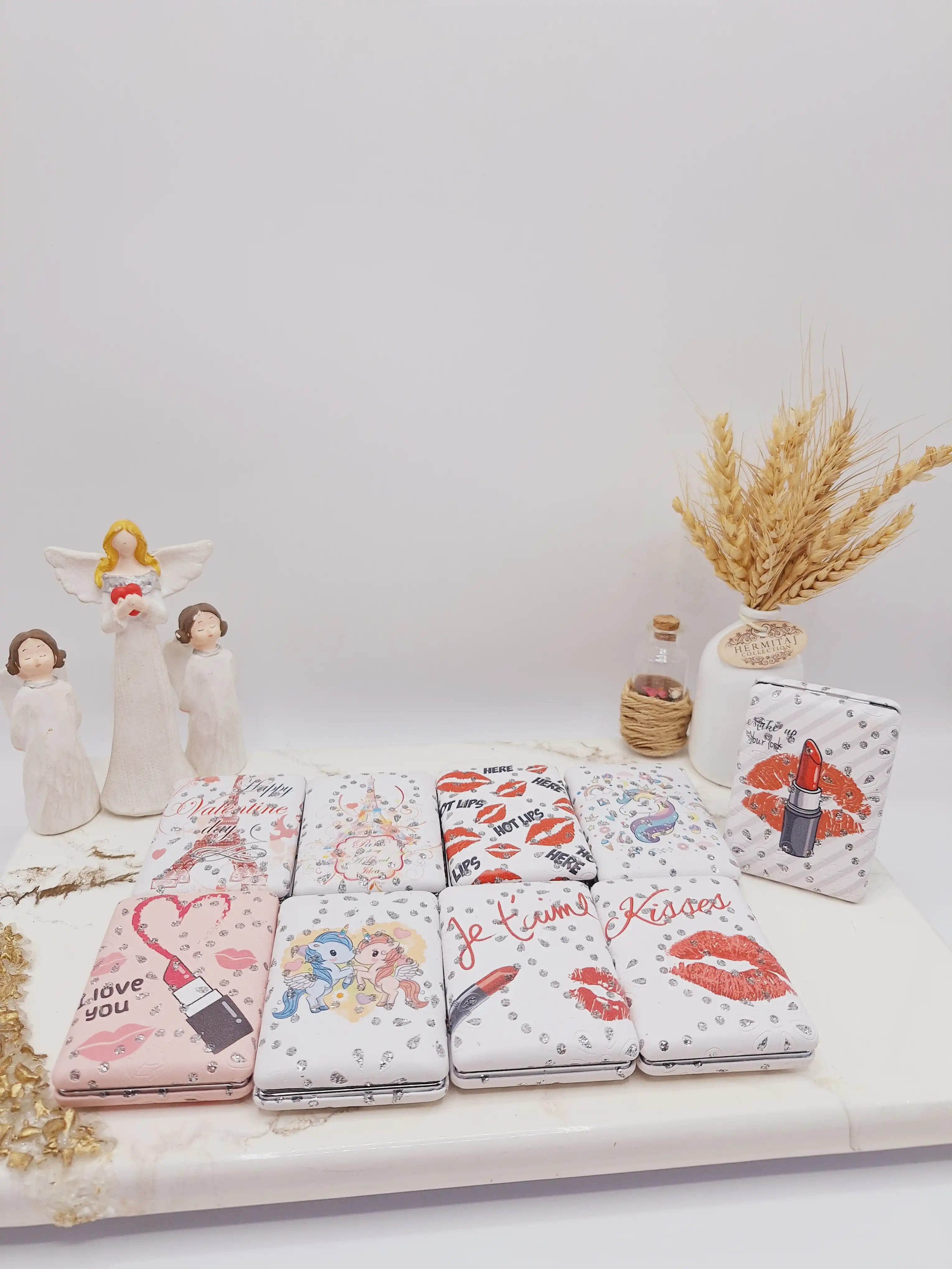 آینه دو طرفه جیبی طرح آرایشی ارسال رندوم