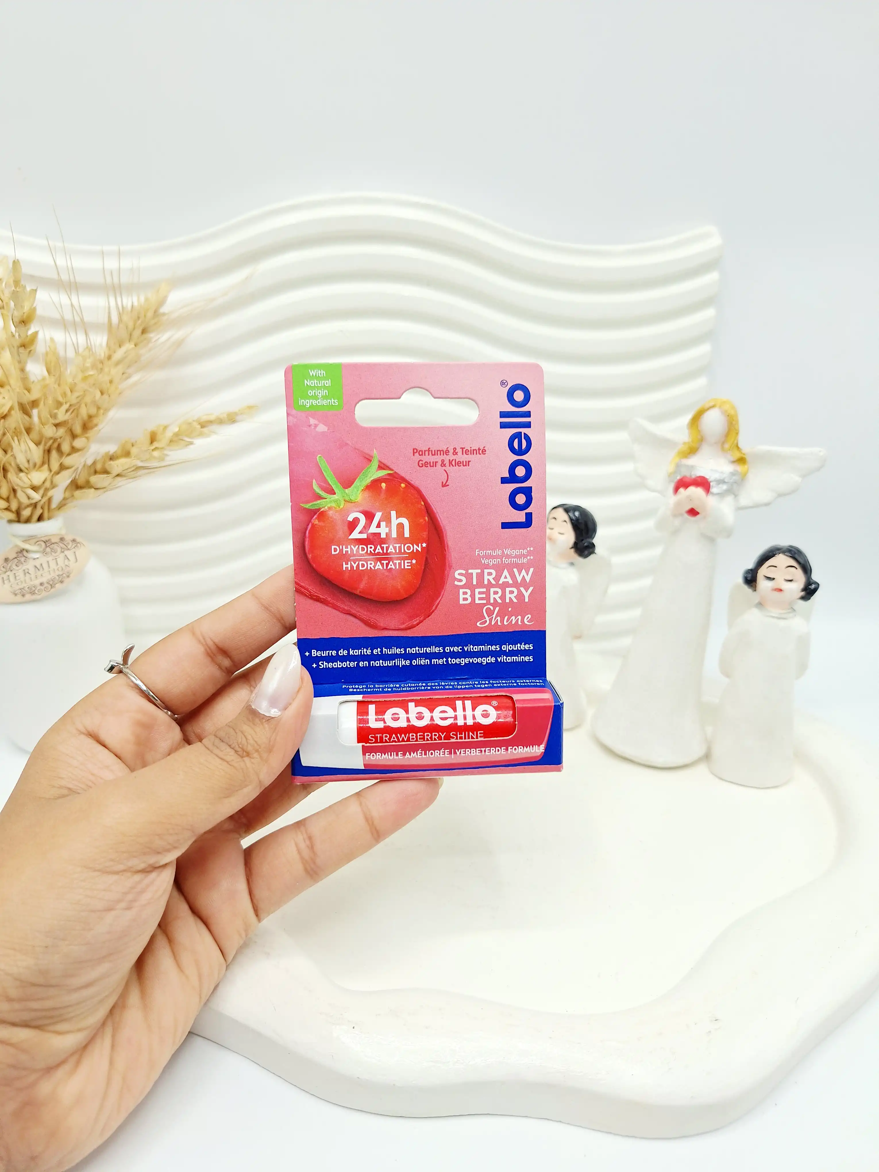 بالم لب برند لابلو توت فرنگی 24ساعته آبرسان اورجینال اصل آلمان کد 8755