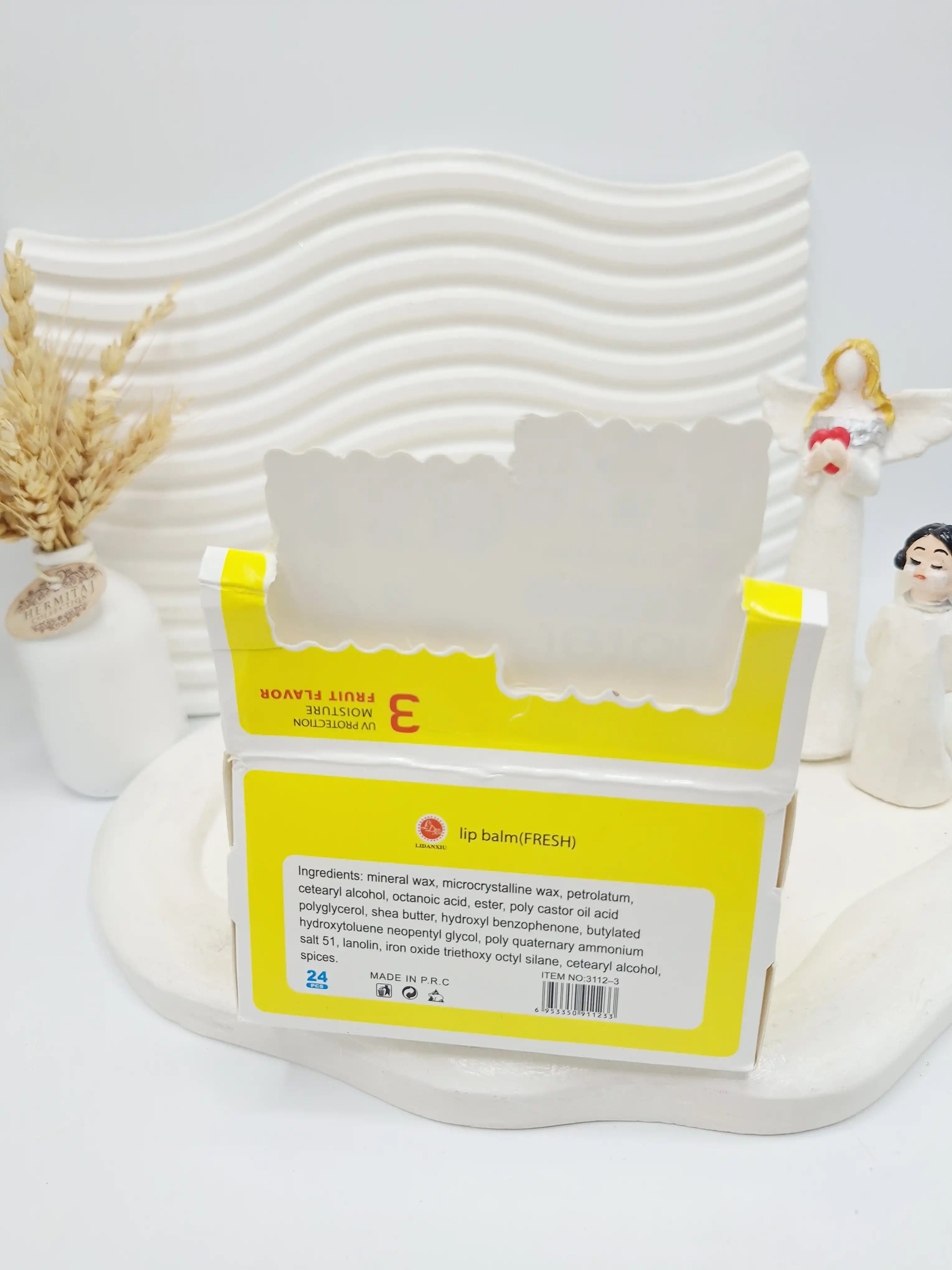 بالم لب پوکه ای طرح خرس بانمک کرمی کد 1233