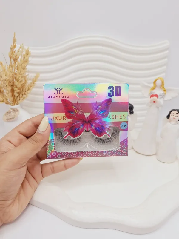 مژه مصنوعی 3D کارتن پروانه INTENG کد 7339