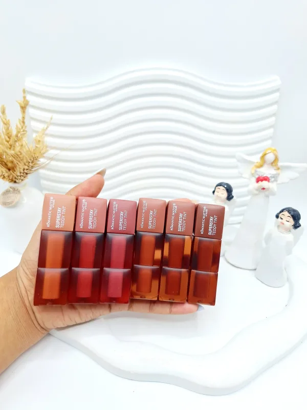 پک رژ مایع 6 تایی خوش رنگ برند رمانتیک مات کد 8779